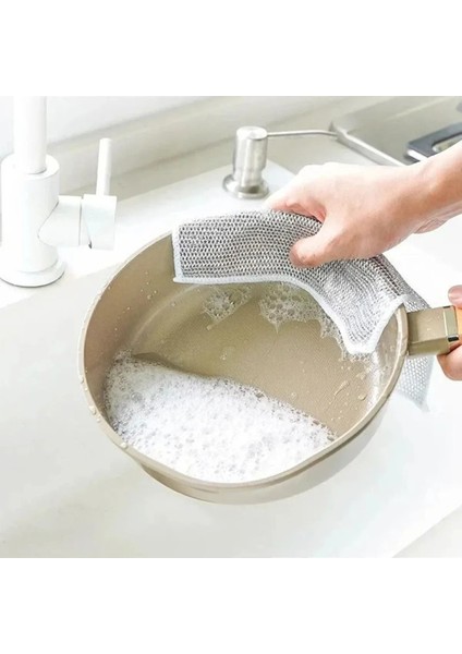 Paslanmaz Inox Telli Bulaşık Bezi 3'lü Set fırsatları