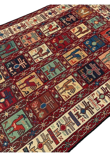 El Dokuma Iran Sumak Kilimi 125X195 Kök Boya Yün Kilim fiyatları