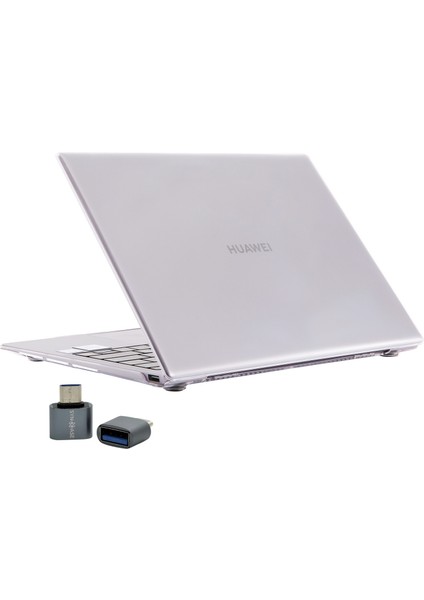 SyncCase Huawei Kılıf MateBook D15 Koruyucu (2019-2020-2021-2022 Yılı) ile Uyumlu Kristal iz Yapmaz Kılıf
