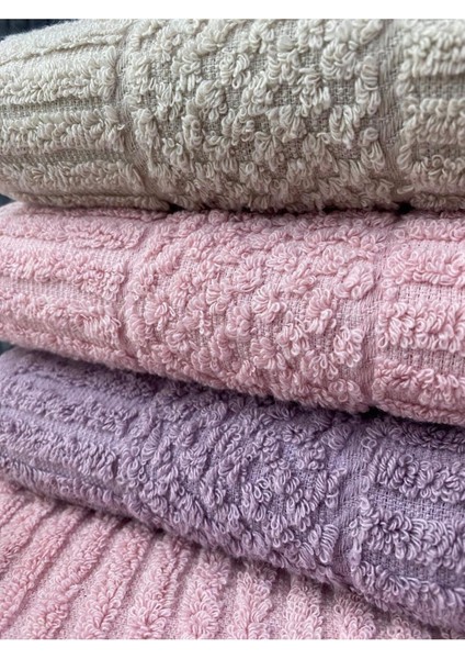 Atlas 3’lü El ve Yüz Havlu Seti – 50X90 cm %100 Pamuk, Yumuşak Dokulu, Örgü Desen. fiyatları