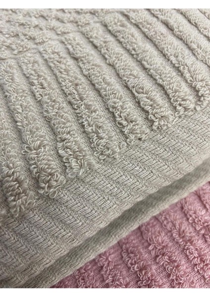 Atlas 3’lü El ve Yüz Havlu Seti – 50X90 cm %100 Pamuk, Yumuşak Dokulu, Örgü Desen. indirimleri