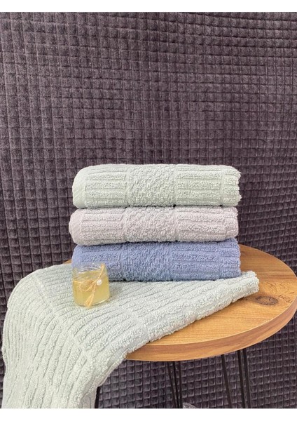 Atlas 3’lü El ve Yüz Havlu Seti – 50X90 cm %100 Pamuk, Yumuşak Dokulu, Örgü Desen. indirimleri