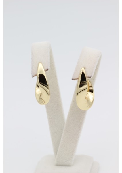 Stil Incisi/xupıng Jewelry Asimetrik Yassı Model Küpe