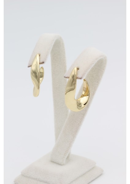 Stil Incisi/xupıng Jewelry Asimetrik Yassı Model Küpe fırsatları