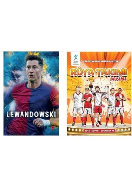 Set Robert Lewandowski - Rüya Takımı Boyama Kitabı (Poster ve Ayraç Hediyeli)