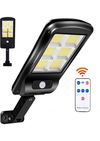 2 Adet Hareket Sensörlü Kumandalı 3 Modlu Güneş Enerjili Büyük Boy 128 LED Solar Bahçe Sokak Lambası modelleri