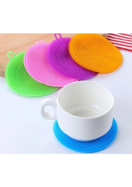 Yumuşak Silikon Bulaşık Fırçası Süngeri, Tükenmeyen, 2'li Paket