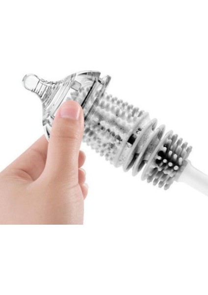 Uzun Saplı Silikon Biberon ve Kavanoz Temizleme Fırçası fiyatları