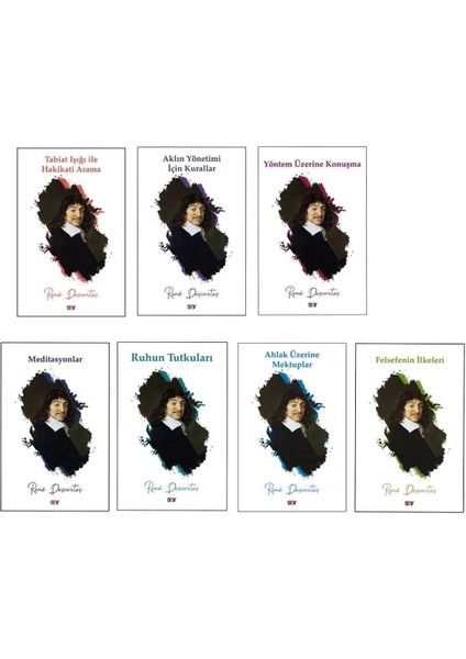 Descartes Seti 7 Kitap - Felsefenin Ilkeleri Yöntem Üzerine Konuşma Tabiat Işığı ile Hakikatı Arama