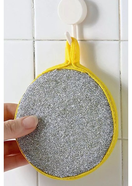 Çift Taraflı Yuvarlak Bulaşık Yıkama Süngeri, Pratik ve Temiz Kullanım fiyatları