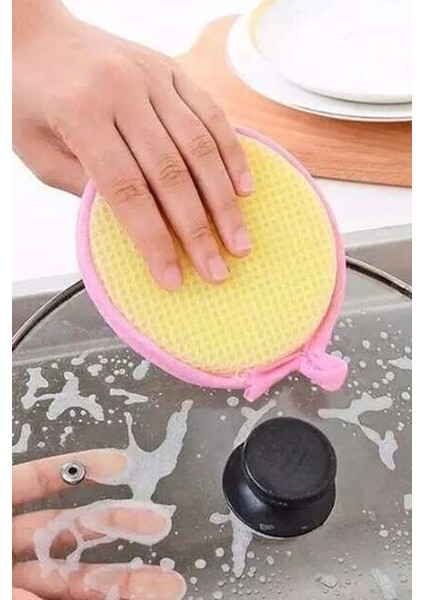 Çift Taraflı Yuvarlak Bulaşık Yıkama Süngeri, Pratik ve Temiz Kullanım modelleri
