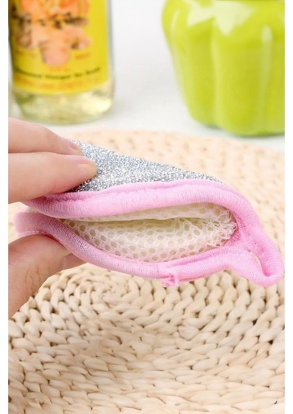 Çift Taraflı Yuvarlak Bulaşık Yıkama Süngeri, Pratik ve Temiz Kullanım