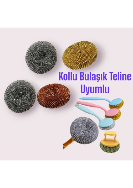 4'lü Kollu Bulaşık Teli Seti, Dayanıklı ve Pratik Kullanım fiyatları