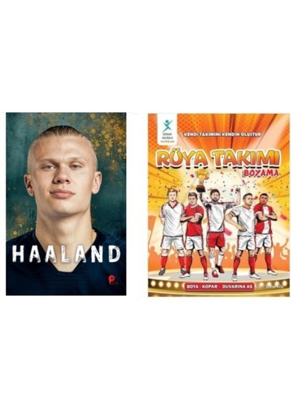 Set Erling Haaland - Rüya Takımı Boyama Kitabı (Poster ve Ayraç Hediyeli)