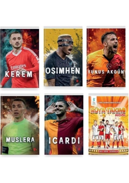 Set Osimhen - Muslera - Kerem - Yunus - Mauroıcardi - Rüya Takımı Boyama