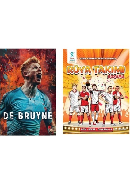Set Kevin De Bruyne - Rüya Takımı Boyama Kitabı (Poster ve Ayraç Hediyeli)