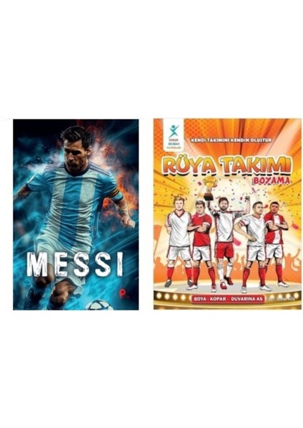 Set Lionel Messi - Rüya Takımı Boyama Kitabı (Poster ve Ayraç Hediyeli)