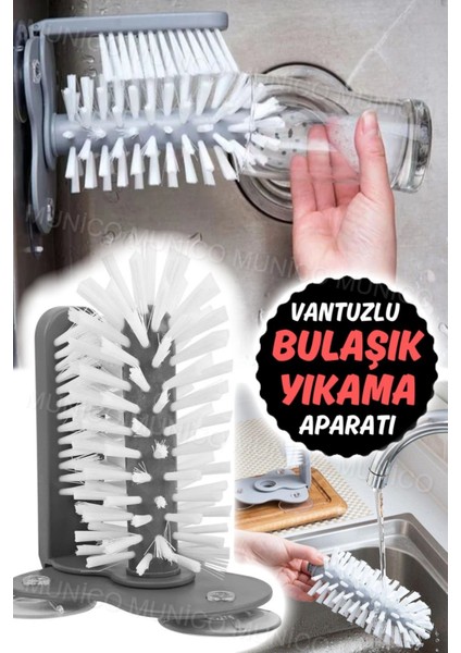 Cam Temizleyici Şişe ve Fırça Seti, Mutfak ve Çay Ocakları Için Aksesuar