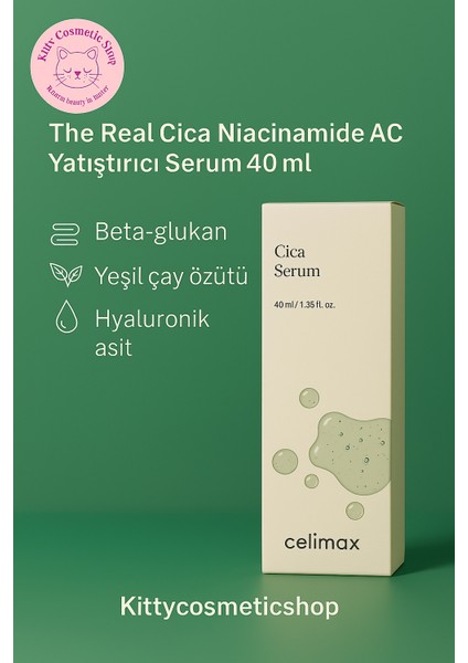 Cica Niacinamide Ac Sakinleştirici Serum 40 ml