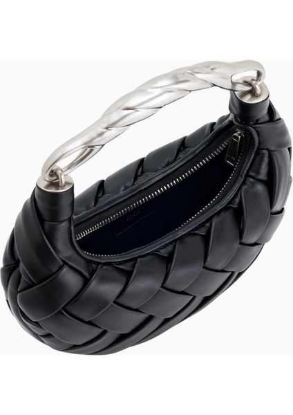 Jw Peı Siyah Orla Weave Vegan Deri El Çantası modelleri