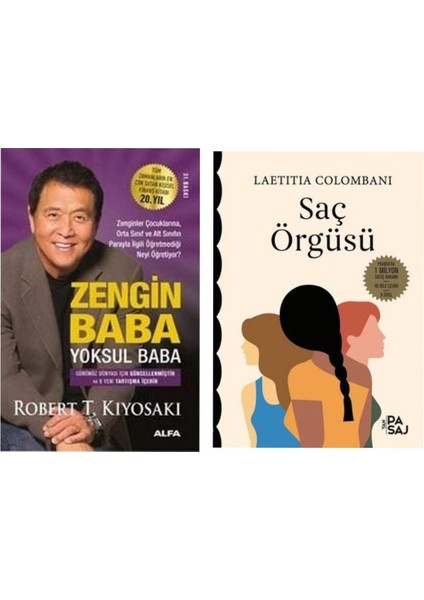 Zengin Baba Yoksul Baba Robert T. Kiyosaki - Saç Örgüsü Laetitia Colombani