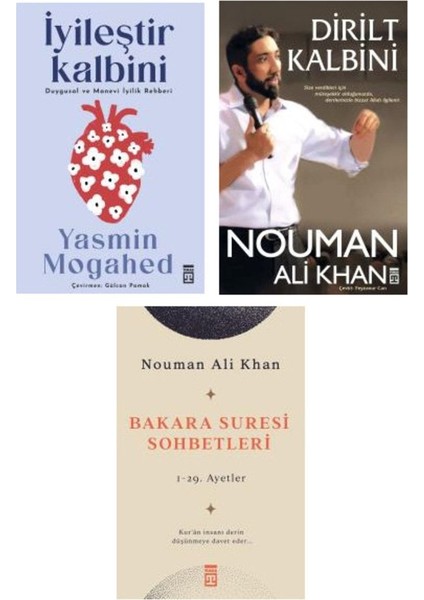 Iyileştir Kalbini+Dirilt Kalbini+Bakara Suresi Sohbetleri 3 Kitap Set