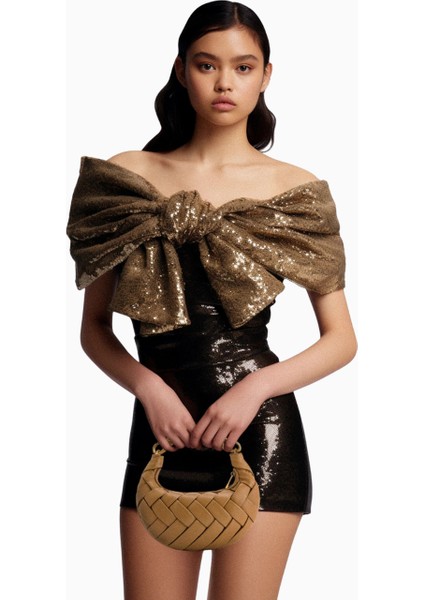 Jw Peı Kahverengi Orla Weave Vegan Deri El Çantası indirimleri