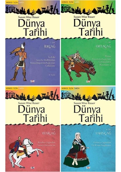 Herkes Için Tarih Dünya Tarihi 4 Kitap Set - Susan Wise Bauer