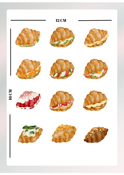 Kuruvasan Temalı Sticker Seti Bullet Journal Ajanda Için Uygun Set