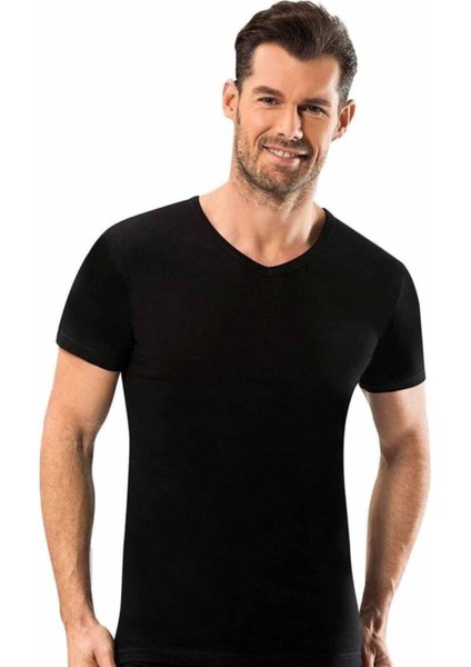 2009 V Yaka Yarım Kol Termal Erkek Atlet Üst Içlik