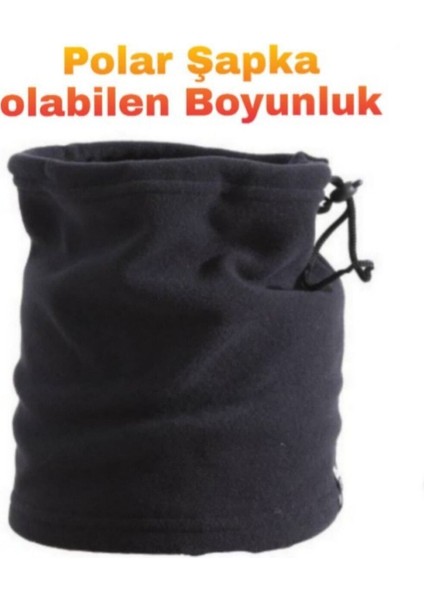Lüx Siyah Termal Içlik Takımı Polar Bere Boyunluk Termal Çorap Seti modelleri
