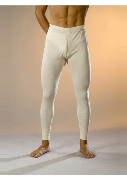 Saf Yün Içlik Erkek Krem Renk Uzun Don