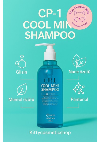 Cool Mint Shampoo 500ML(SERIN Nane Şampuanı)