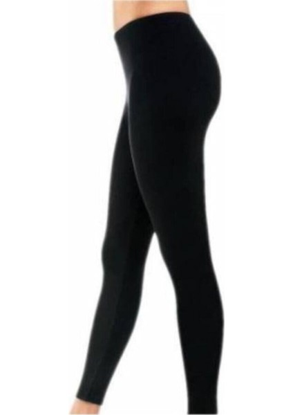 Kadın Siyah Kışlık Termal Tayt