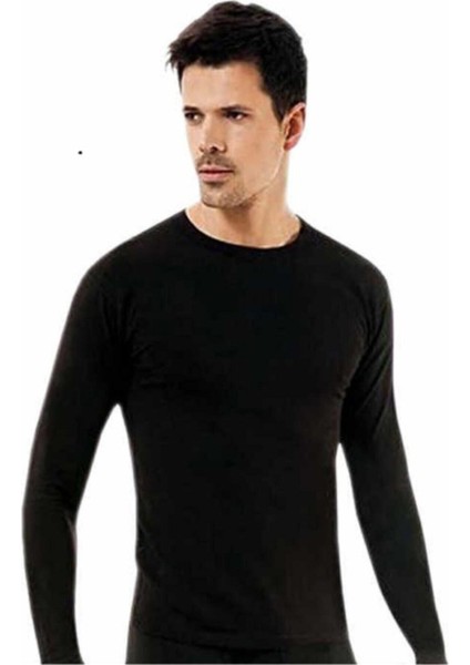 Erkek Siyah Üst Uzun Kol Termal Içlik