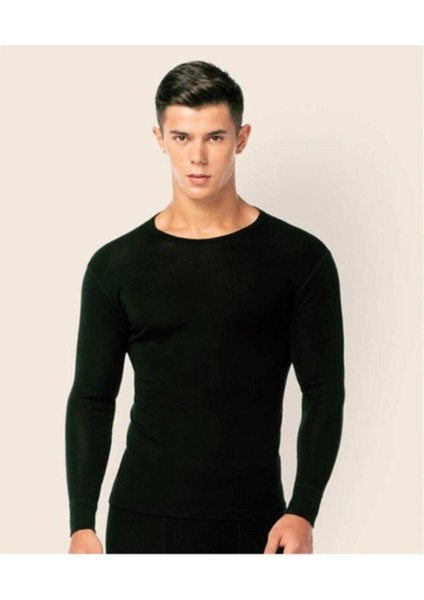 Poky Erkek Termal Siyah Uzun Kollu Üst Fanila Atlet