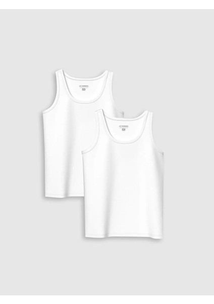 Lcw Kids Bisiklet Yaka Erkek Çocuk Atlet 2'li (W5)