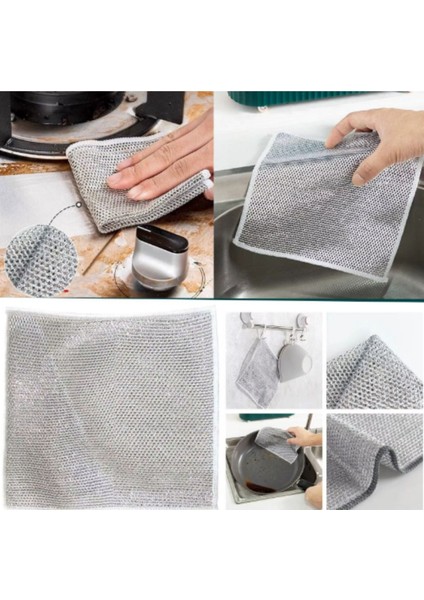 3'lü Tencere Tava Ovma Bezi Seti, Çok Yönlü ve Çizik Yapmaz fiyatları