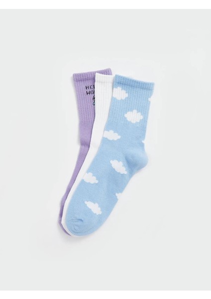 Lcw Baskılı Kadın Soket Çorap 3'lü (W5) fiyatları