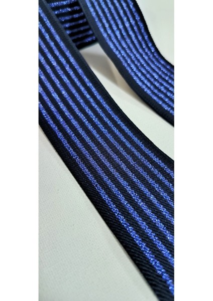 Saks Simli Siyah Çizgili Lastik Şerit fiyatları