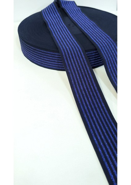 Saks Simli Siyah Çizgili Lastik Şerit indirimleri