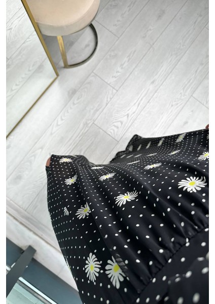Kadın Halter Yaka Astarlı Maxi Şifon Elbise NBMY3242 modelleri