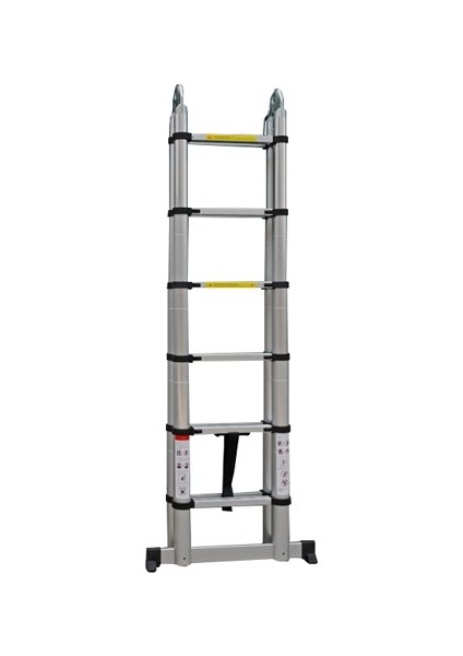 250 + 250 Cm. - 8+8 Basamaklı Alüminyum Teleskopik Merdiven - A Tipi Uzayan Merdiven fırsatları