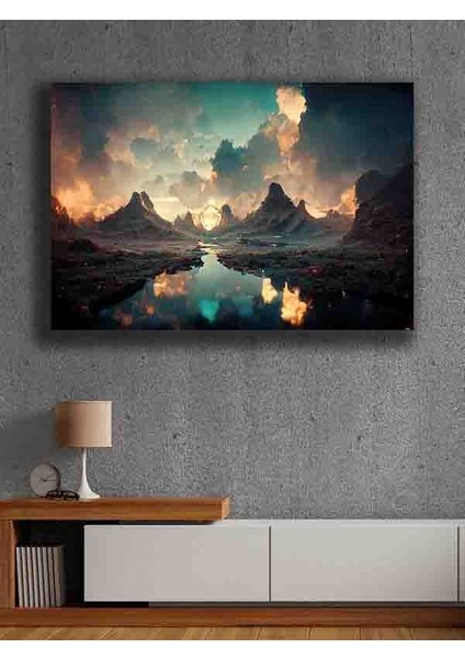 Çerçevesiz Kendinden Yapışkanlı Tablo Görünümlü Duvar Posteri Çerçevesiz Çıtasız