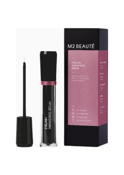 M2 Beauté Eyelash Awakening Serum, Doğal Kirpik Uzaması, Uzunluk ve Hacim Artışı