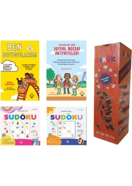 Set Ben ve Duygularım - Sosyal Beceri Aktiviteleri - Sudoku 1-2-Jenga