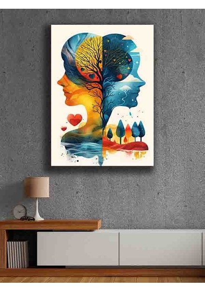 Çerçevesiz Kendinden Yapışkanlı Tablo Görünümlü Duvar Posteri Çerçevesiz Çıtasız