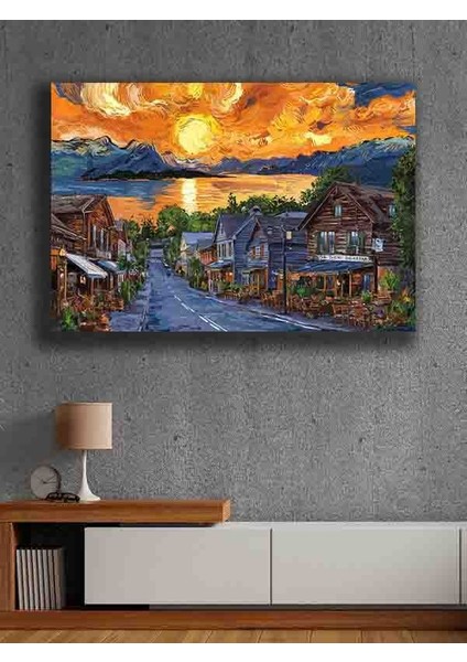 Çerçevesiz Kendinden Yapışkanlı Tablo Görünümlü Duvar Posteri Çerçevesiz Çıtasız