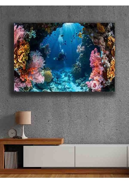 Çerçevesiz Kendinden Yapışkanlı Tablo Görünümlü Duvar Posteri Çerçevesiz Çıtasız