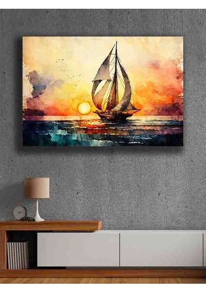 Çerçevesiz Kendinden Yapışkanlı Tablo Görünümlü Duvar Posteri Çerçevesiz Çıtasız